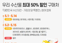 가정의 달 맞아 수산물 할인지원 행사 ‘풍성’…최대 50% 할인